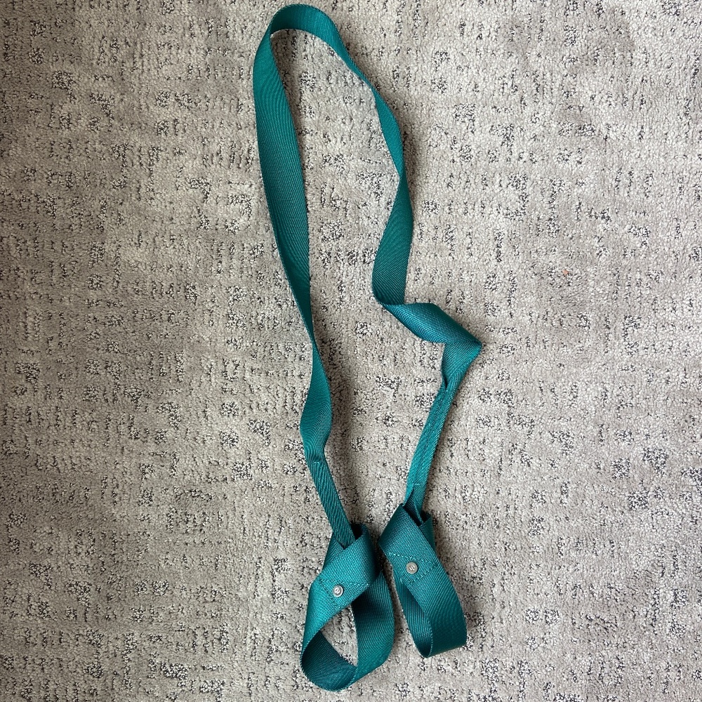 Lululemon yoga mat strap blue green teal